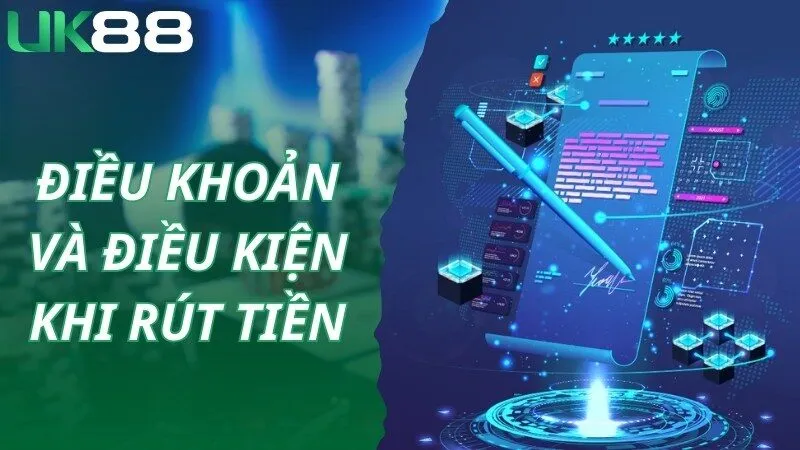 Các điều kiện và điều khoản áp dụng cho thao tác rút tiền UK88