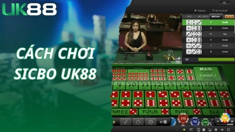 Thao tác nhập cuộc chơi game Sicbo online UK88